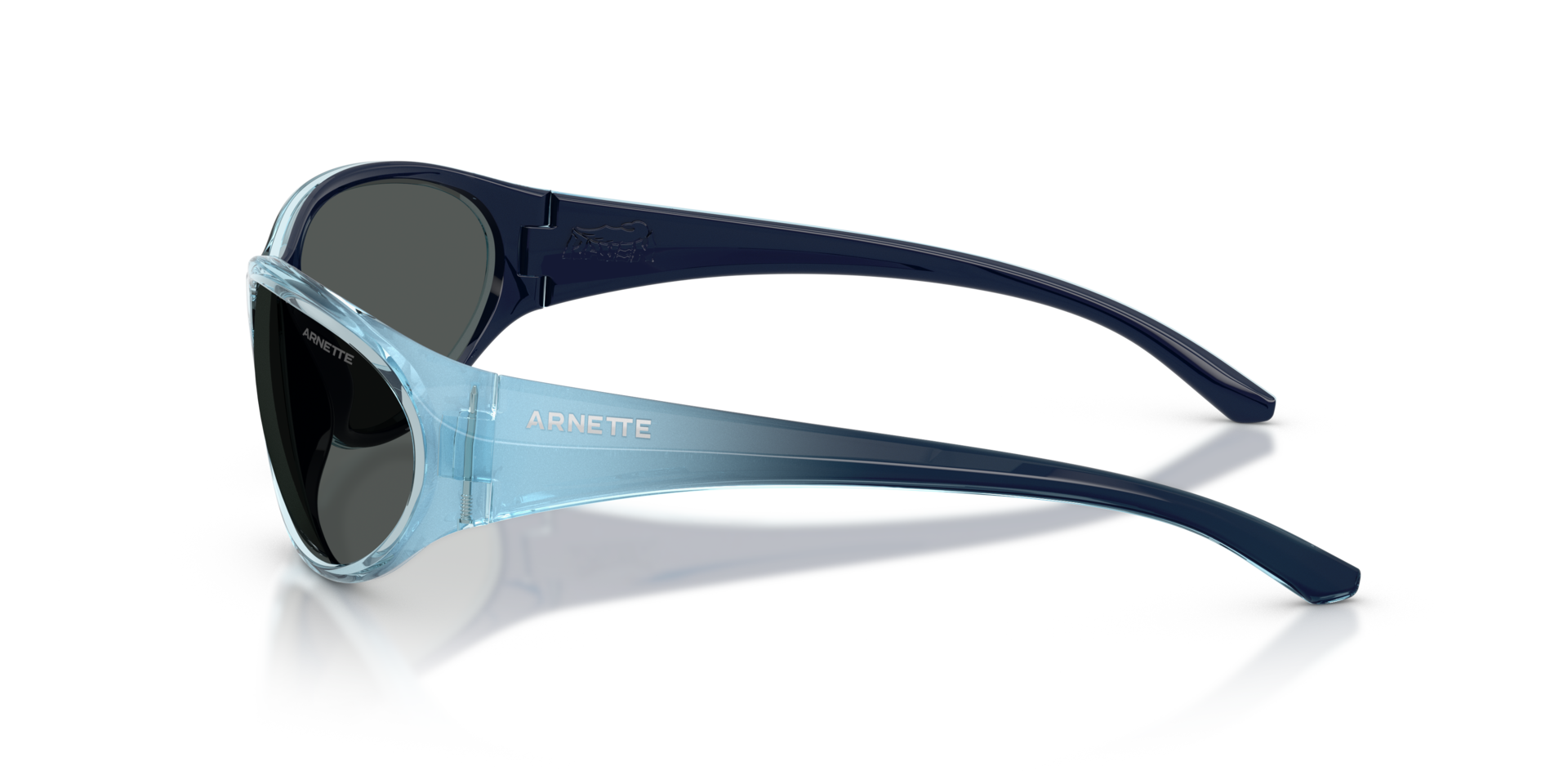AN4368 Flashcoat Blue KunststoffSunglass Frames von B24, Seitenansicht