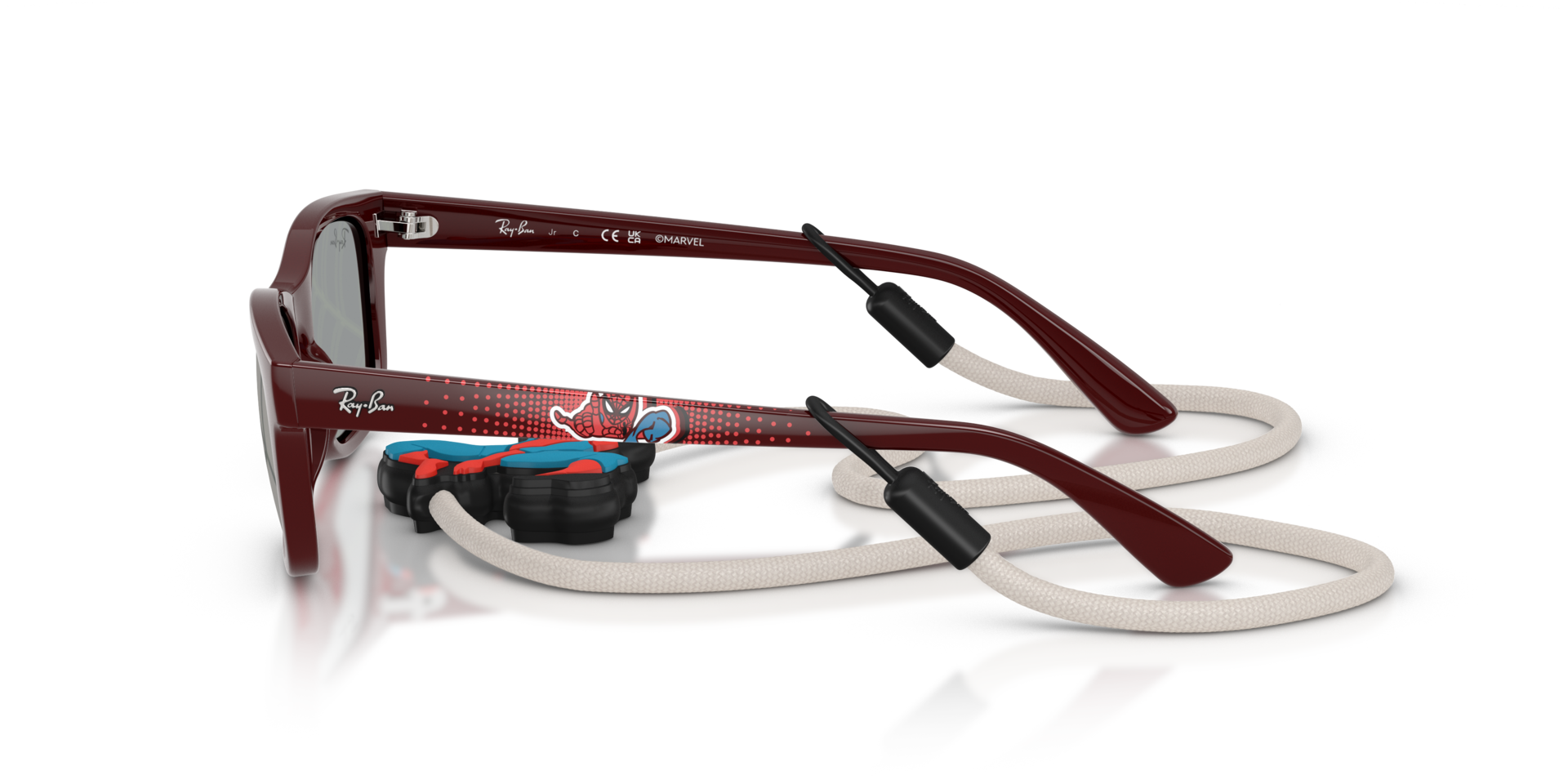 RB9086S Dunkelrot KunststoffSunglass Frames von B24, Seitenansicht