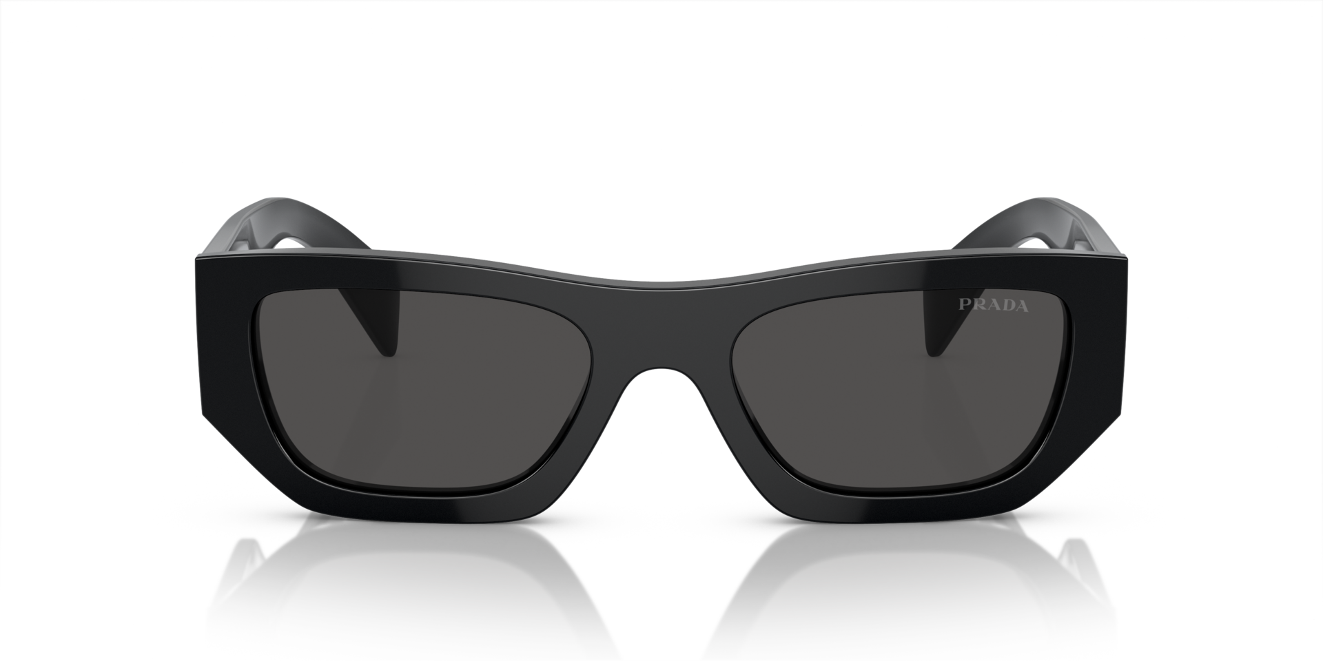 PR A01S Zwart AcetaatSunglass Frames van B24, Vooraanzicht