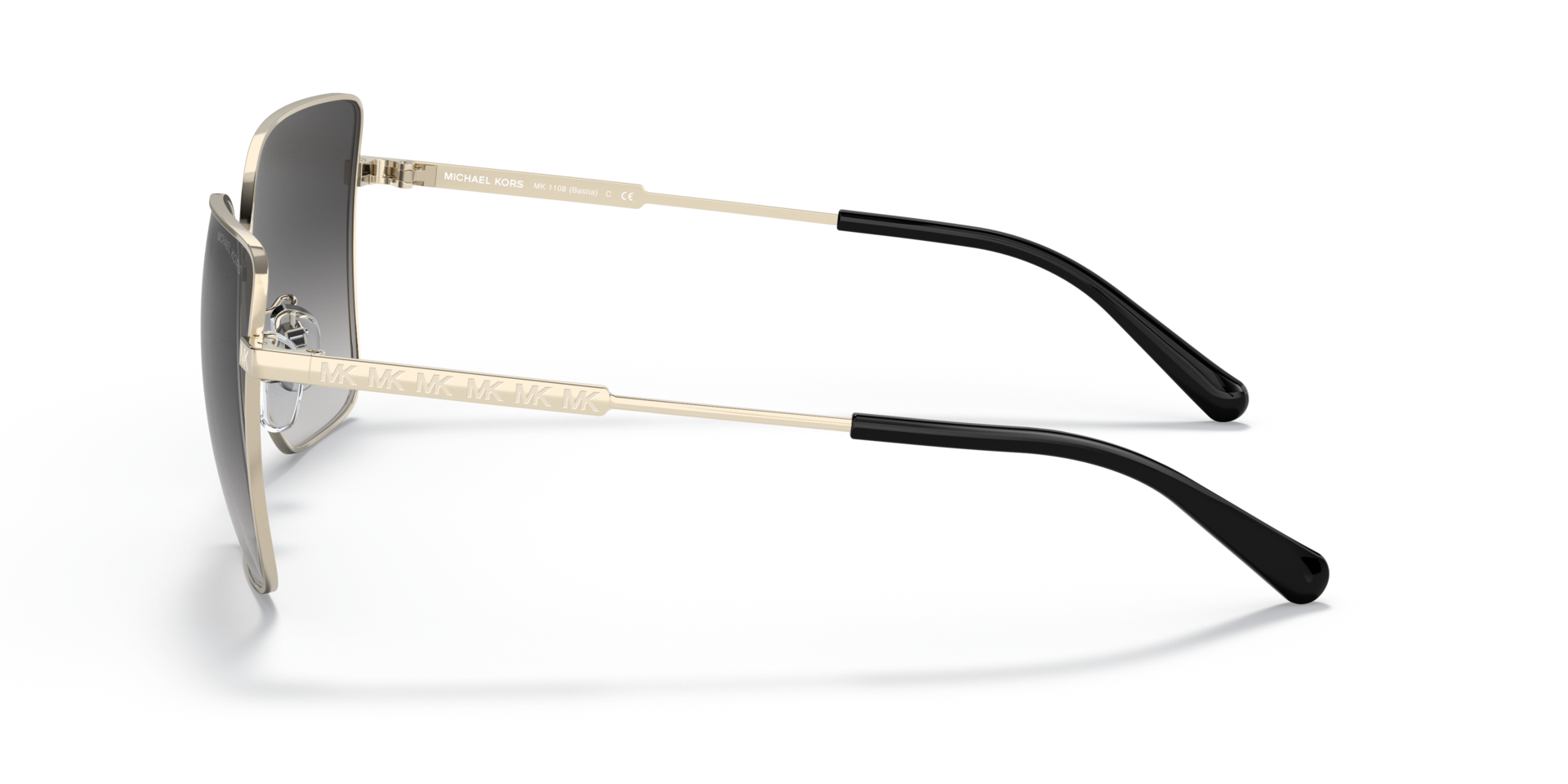 MK1108 Hellgold MetallSunglass Frames von B24, Seitenansicht