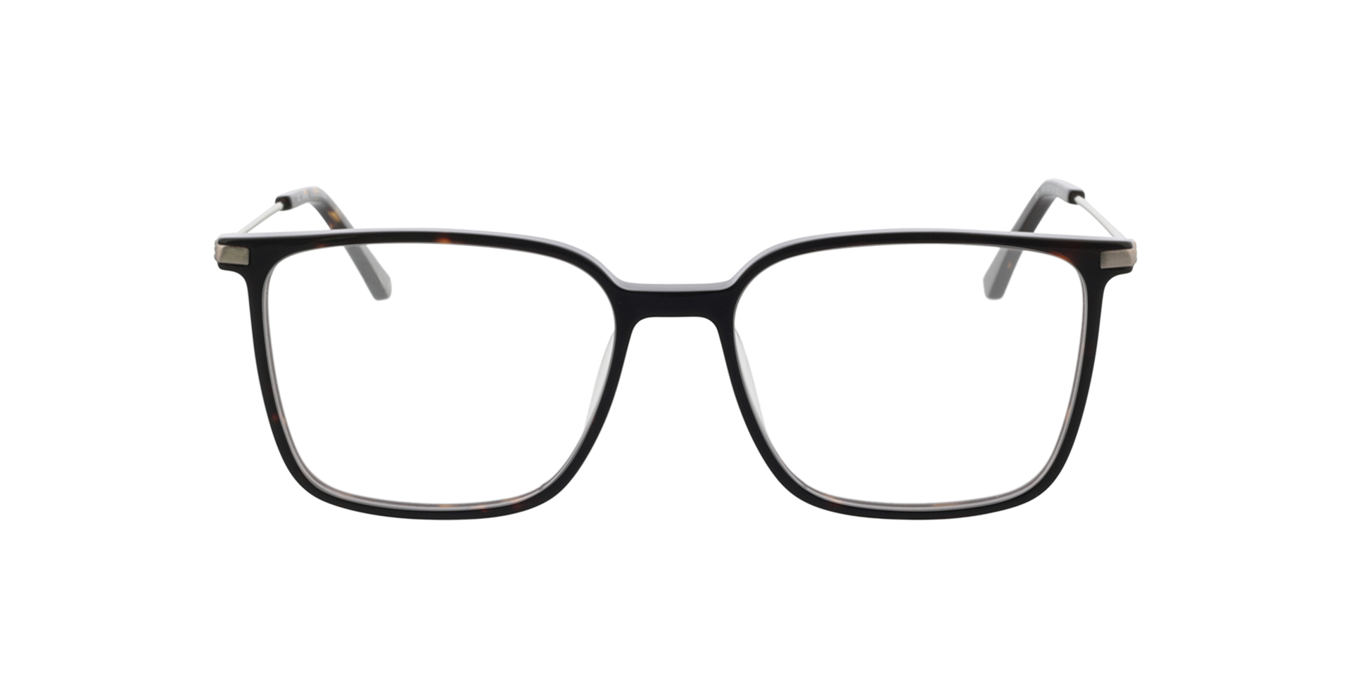 Barney Silver  &  Havana AcetatEyeglass Frames von B24, Vorderansicht