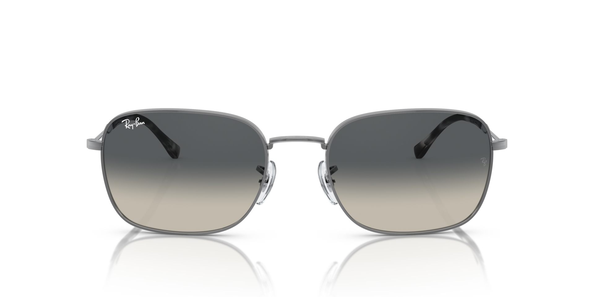 RB3706 Staalgrijs MetaalSunglass Frames van B24, Vooraanzicht