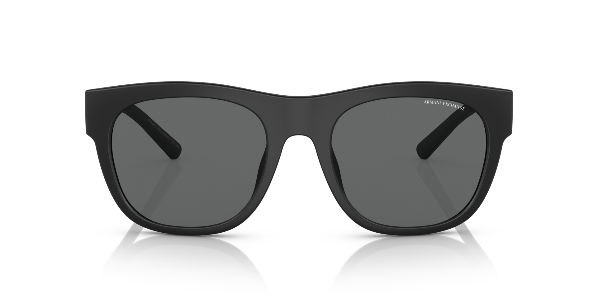 AX4128SU Matzwart KunststofSunglass Frames van B24, Vooraanzicht