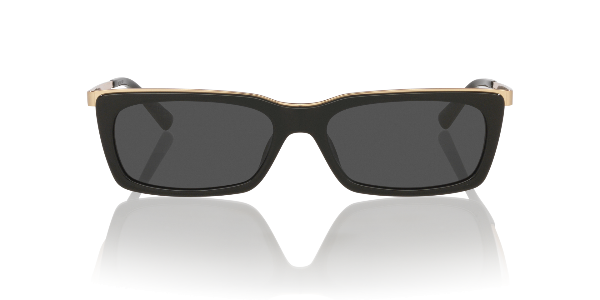 SL 766 Schwarz AcetatSunglass Frames von B24, Vorderansicht