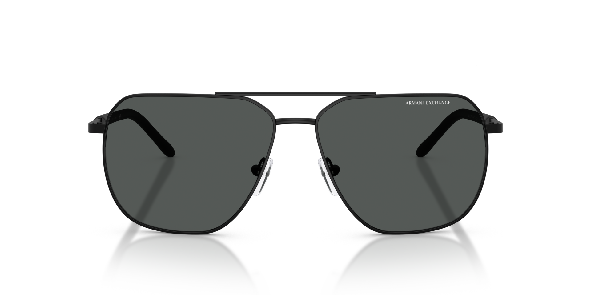 AX2057S Matt Schwarz MetallSunglass Frames von B24, Vorderansicht