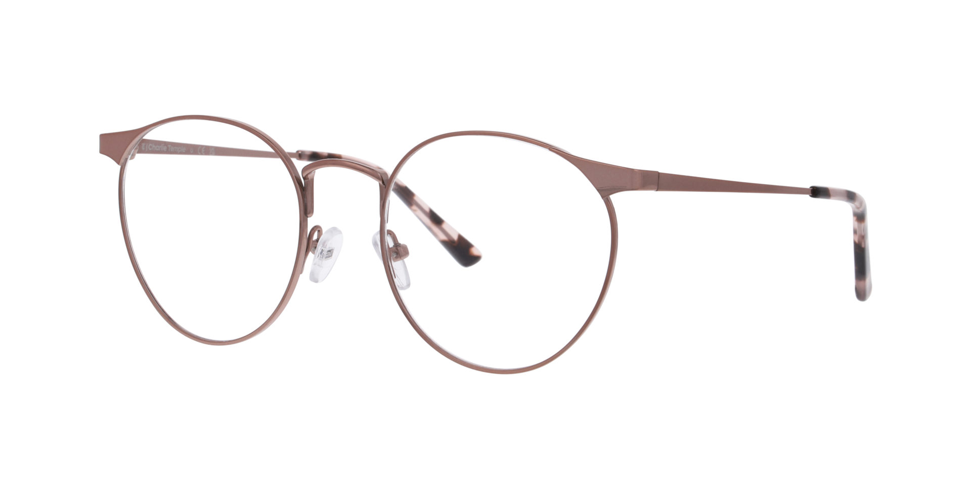 Mythos Rotgold TitanEyeglass Frames von B24, Dreiviertelansicht