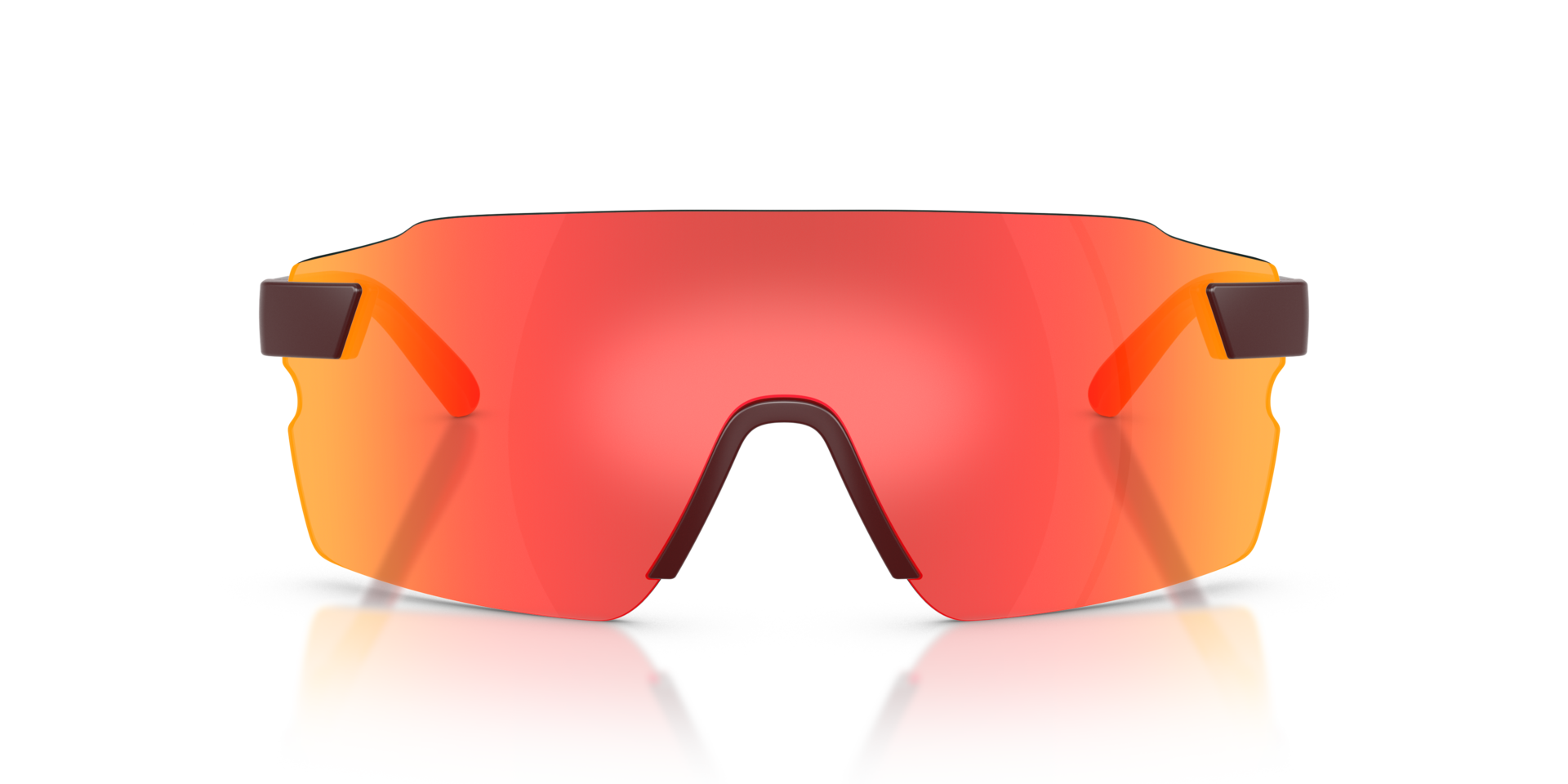 FZ6024U Red Bordeaux KunststoffSunglass Frames von B24, Vorderansicht