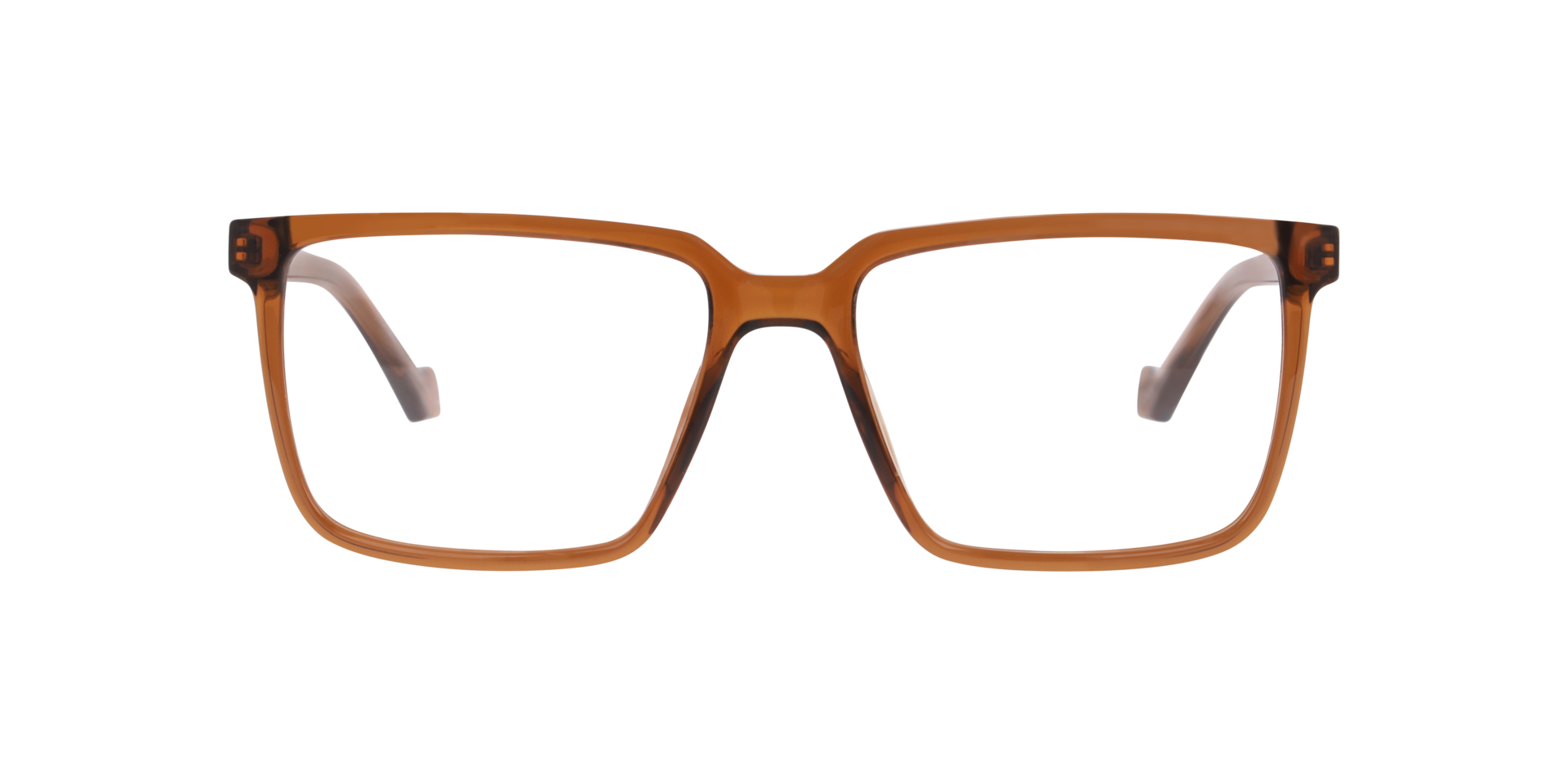 Zürich Crystal Braun KunststoffEyeglass Frames von B24, Vorderansicht
