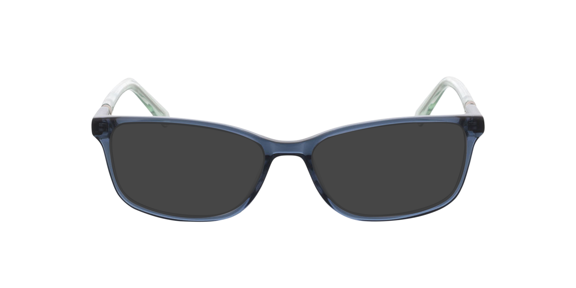 Zamora Kristal blauw  &  kristal groen AcetaatEyeglass Frames van B24, met getinte lenzen