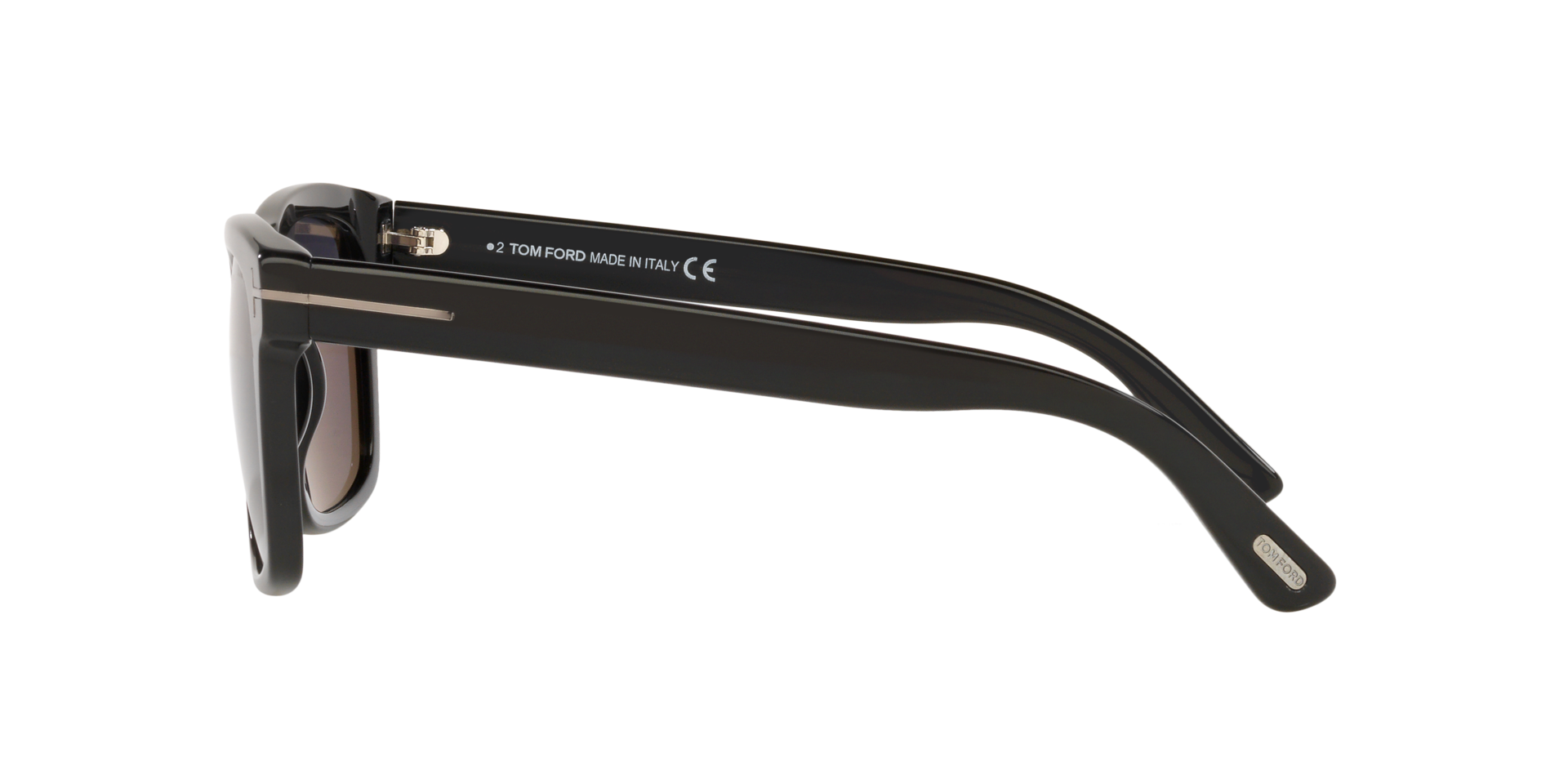 FT0906-N Glänzendes Schwarz AcetatSunglass Frames von B24, Seitenansicht