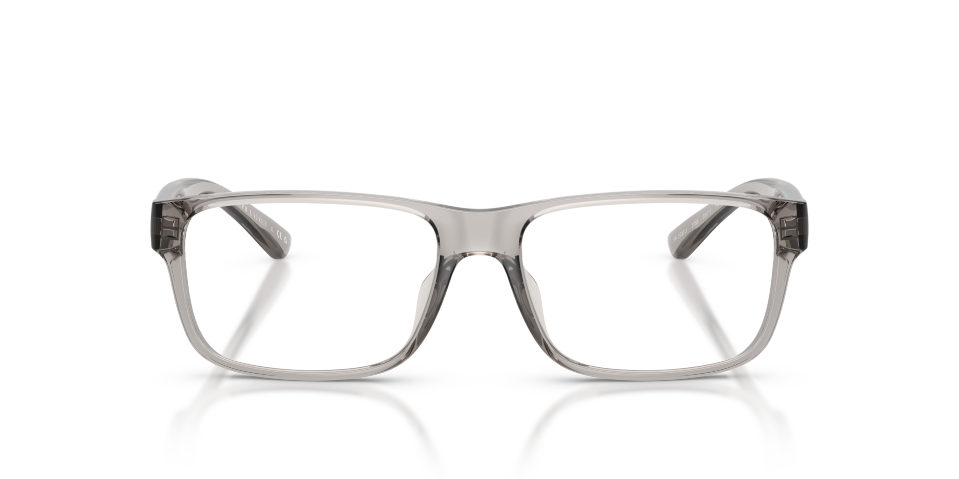 PH2237U Glänzendes transparentes Grau KunststoffEyeglass Frames von B24, Vorderansicht