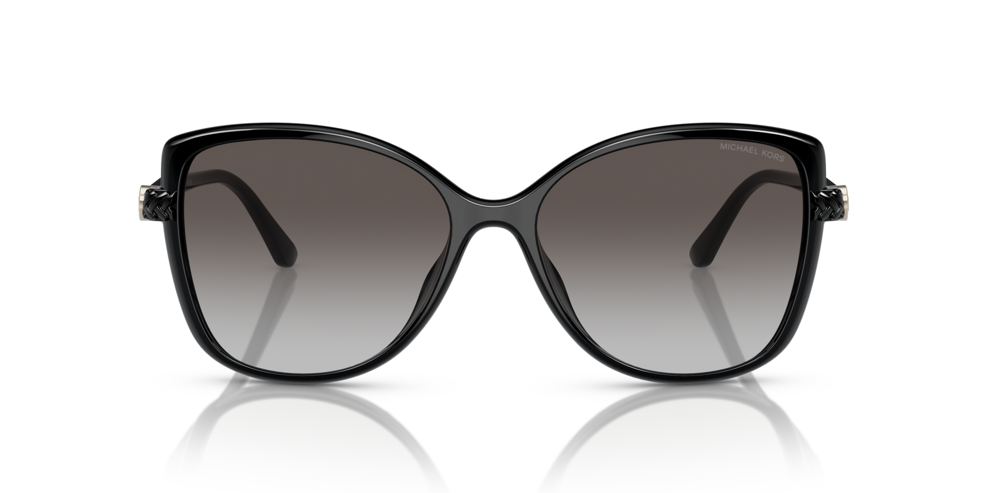 MK2181U Schwarz KunststoffSunglass Frames von B24, Vorderansicht