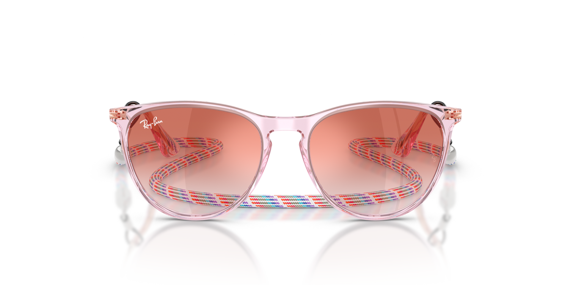 RB9060S Violett transparent KunststoffSunglass Frames von B24, Vorderansicht