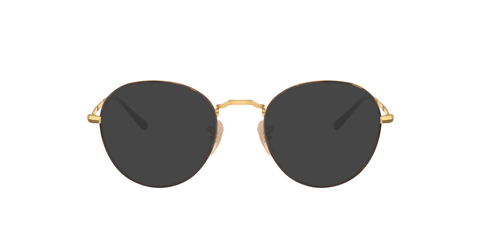 RB3582V Havana auf Gold MetallEyeglass Frames von B24, mit getönten Gläsern