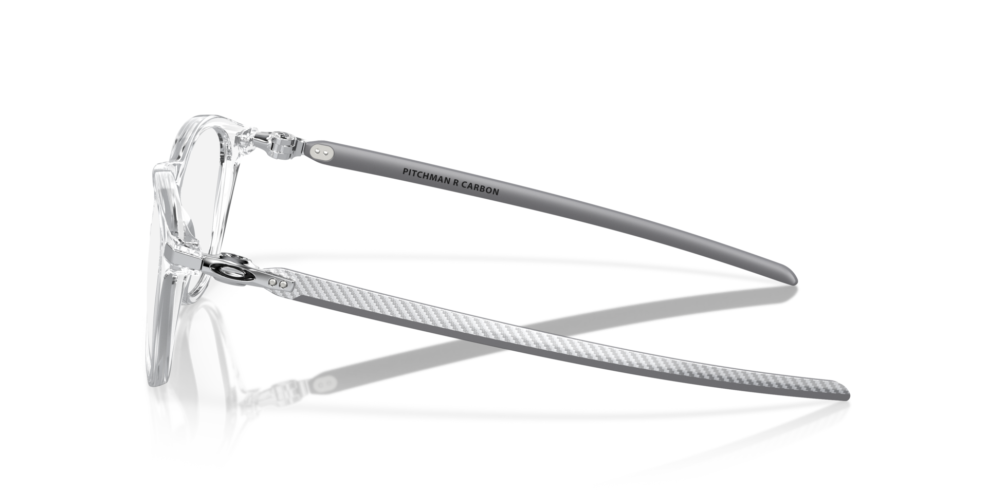Pitchman™ R Carbon Glanzend transparant KunststofEyeglass Frames van B24, Zijaanzicht