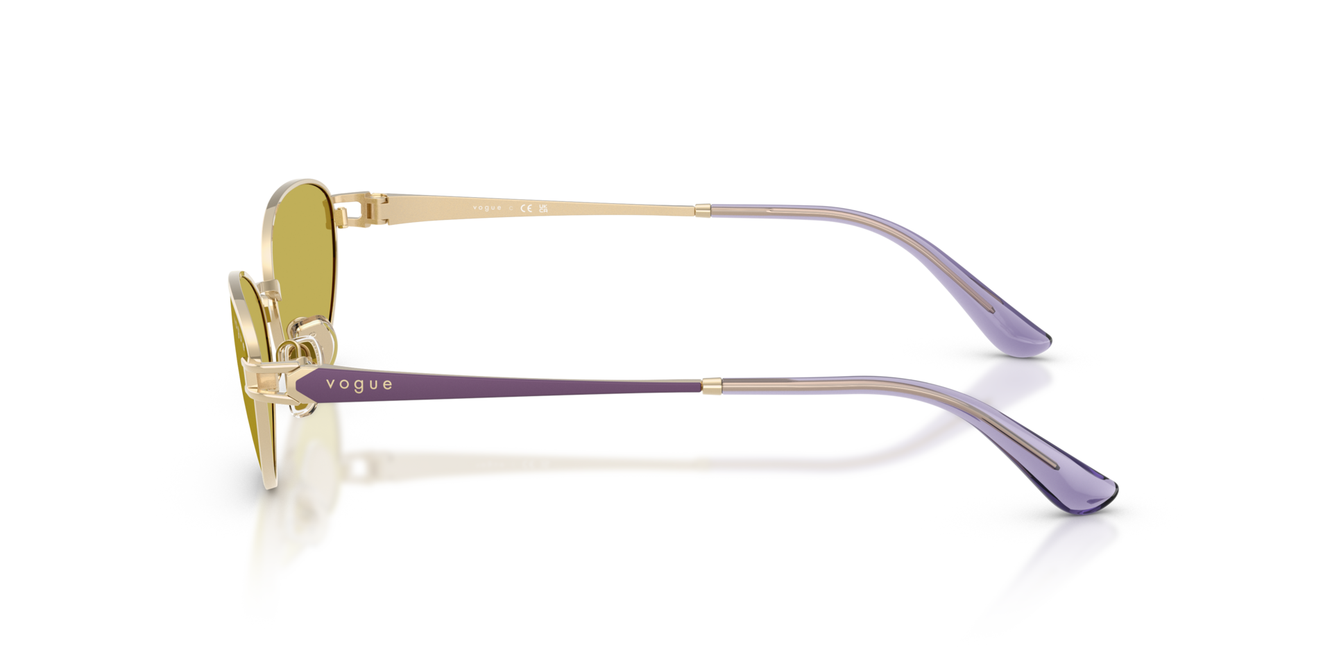 VO4369S Hellgold MetallSunglass Frames von B24, Seitenansicht