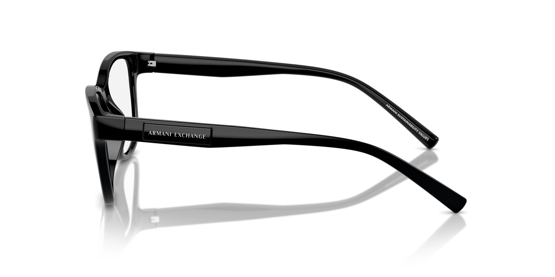 AX3111U Zwart KunststofEyeglass Frames van B24, Zijaanzicht
