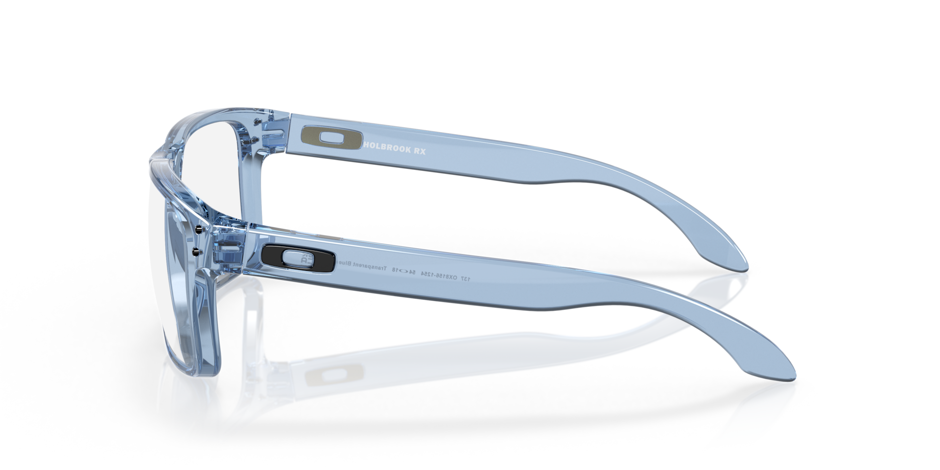 Holbrook™ Blau transparent KunststoffSunglass Frames von B24, Seitenansicht