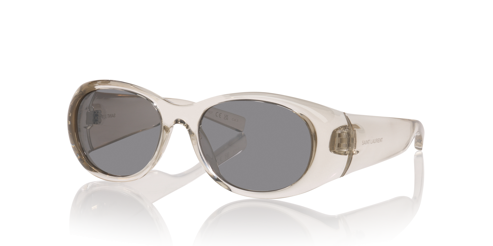 Sl 736 Brown Light KunststofSunglass Frames van B24, Hoekweergave