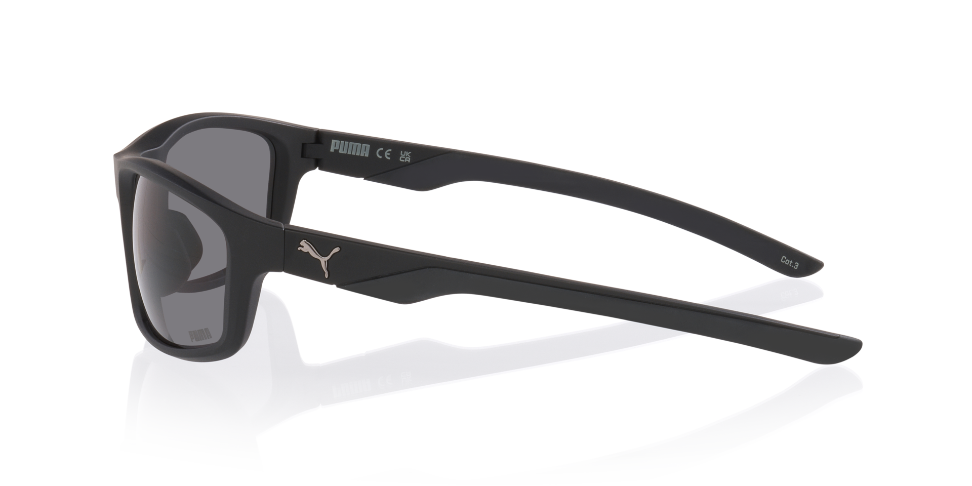 PU0480S Schwarz KunststoffSunglass Frames von B24, Seitenansicht