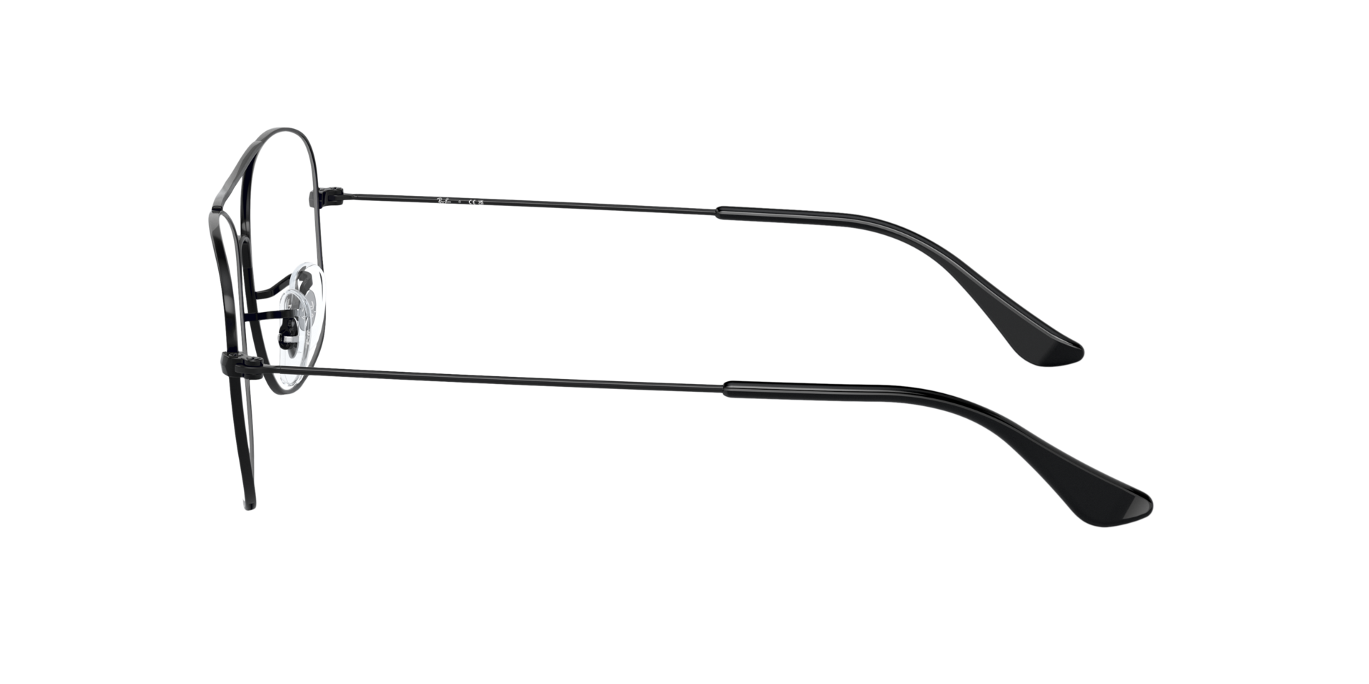 RB6499 Zwart MetaalEyeglass Frames van B24, Zijaanzicht