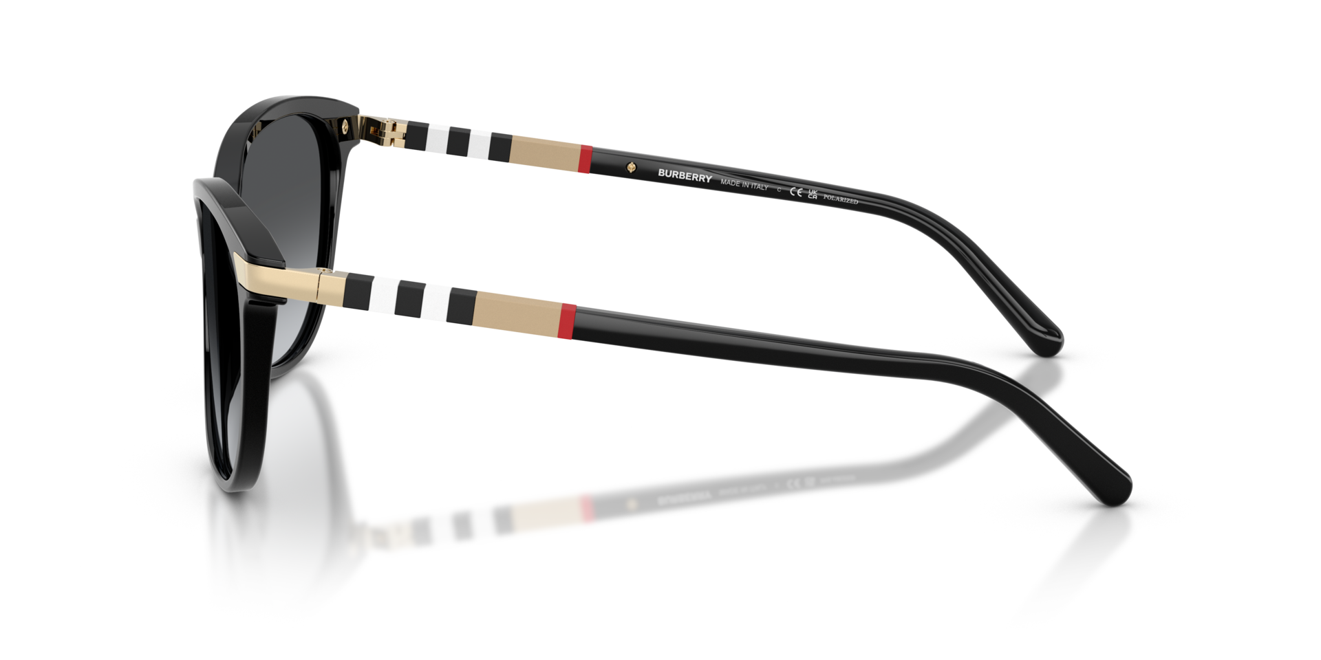 BE4216 Schwarz AcetatSunglass Frames von B24, Seitenansicht