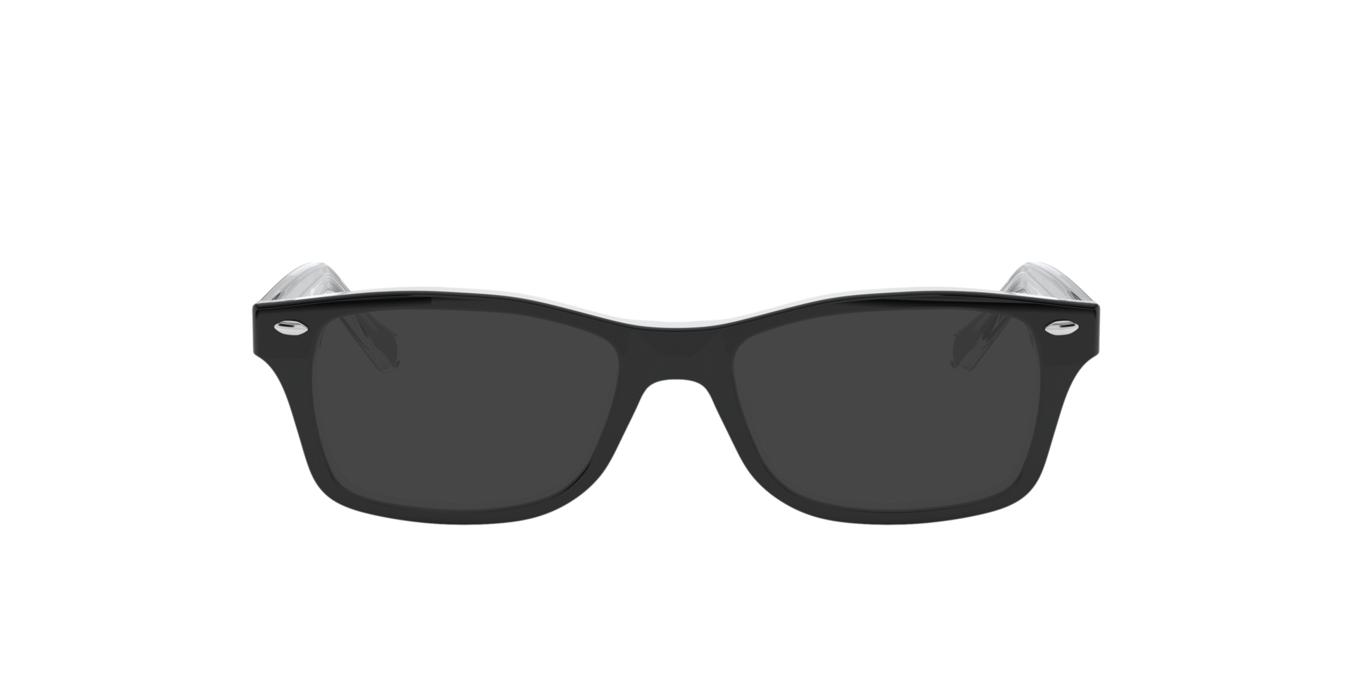 Schwarz auf Transparent RB1531 -  Acetate Sonnenbrillen
