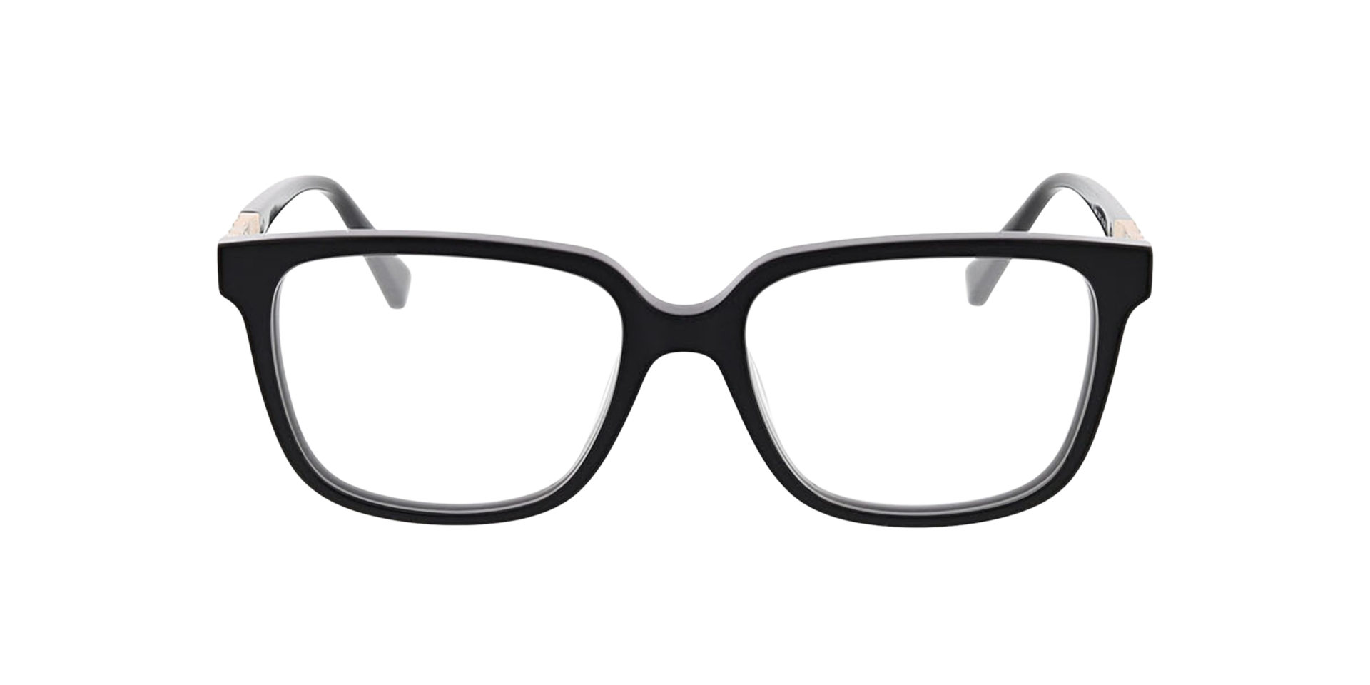 Scarlett Schwarz AcetatEyeglass Frames von B24, Vorderansicht