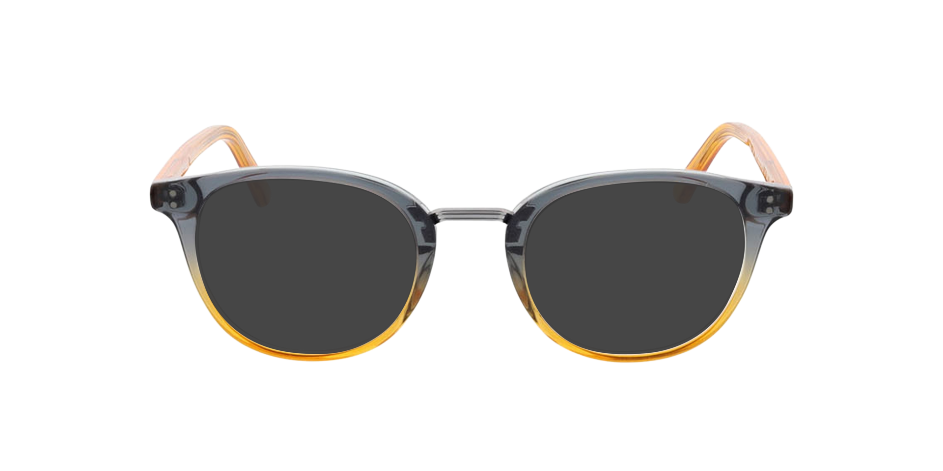 Jordy Gradient Crystal Blue Orange AcetatEyeglass Frames von B24, mit getönten Gläsern