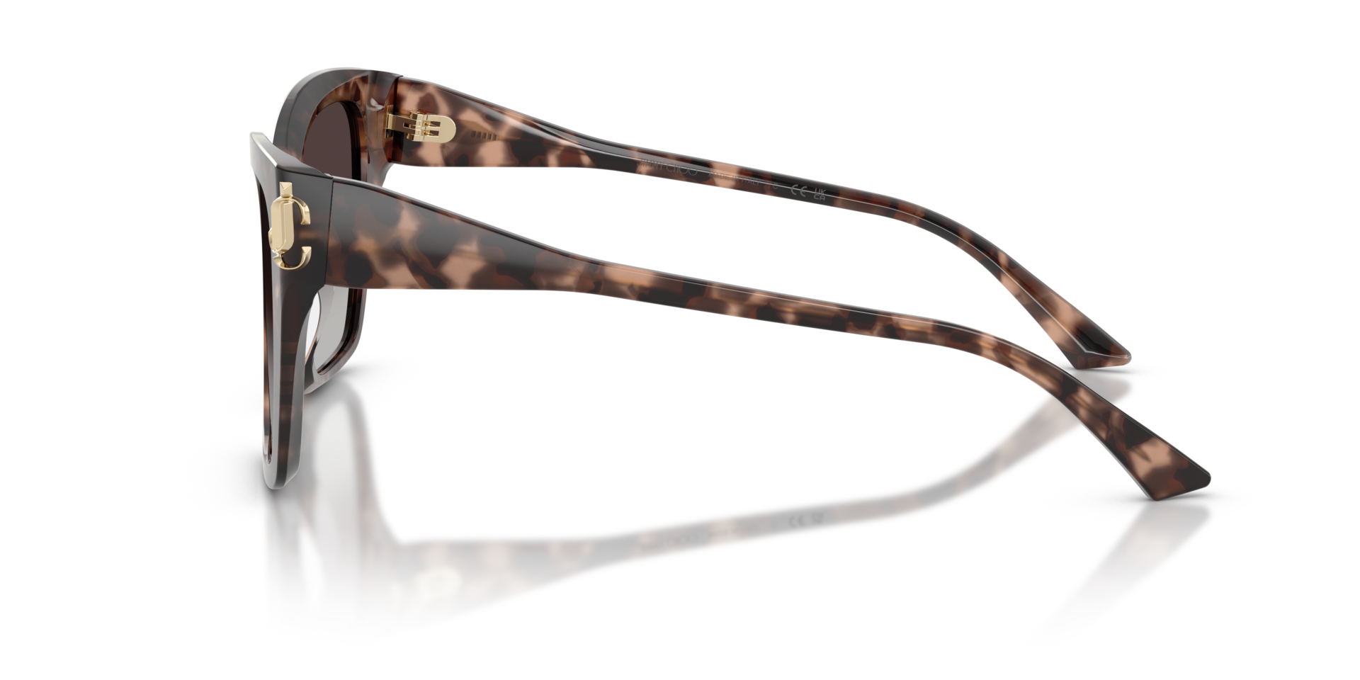 JC5012 Pink Havana AcetatSunglass Frames von B24, Seitenansicht