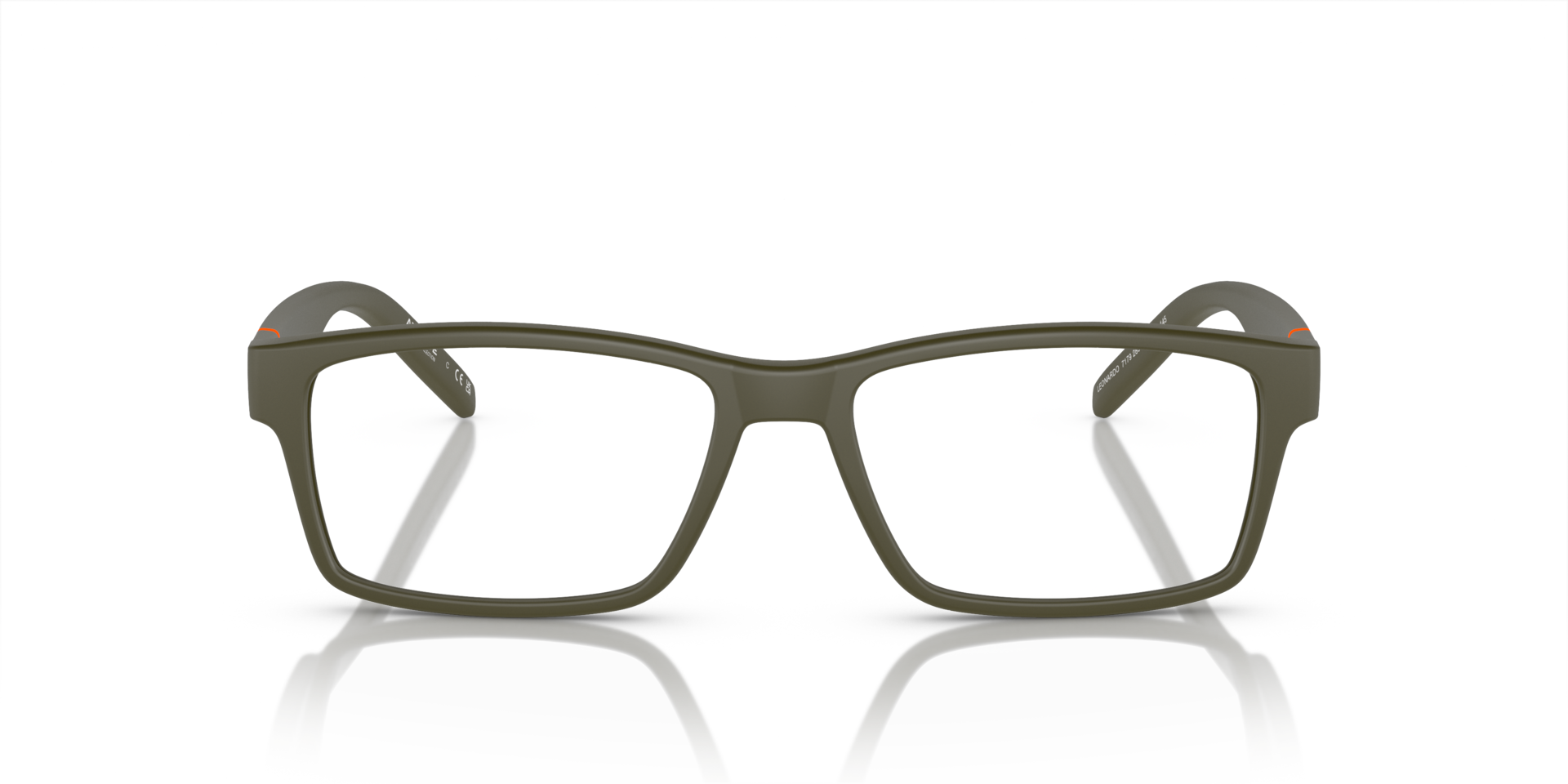 AN7179 Matte Military Green KunststofEyeglass Frames van B24, Vooraanzicht