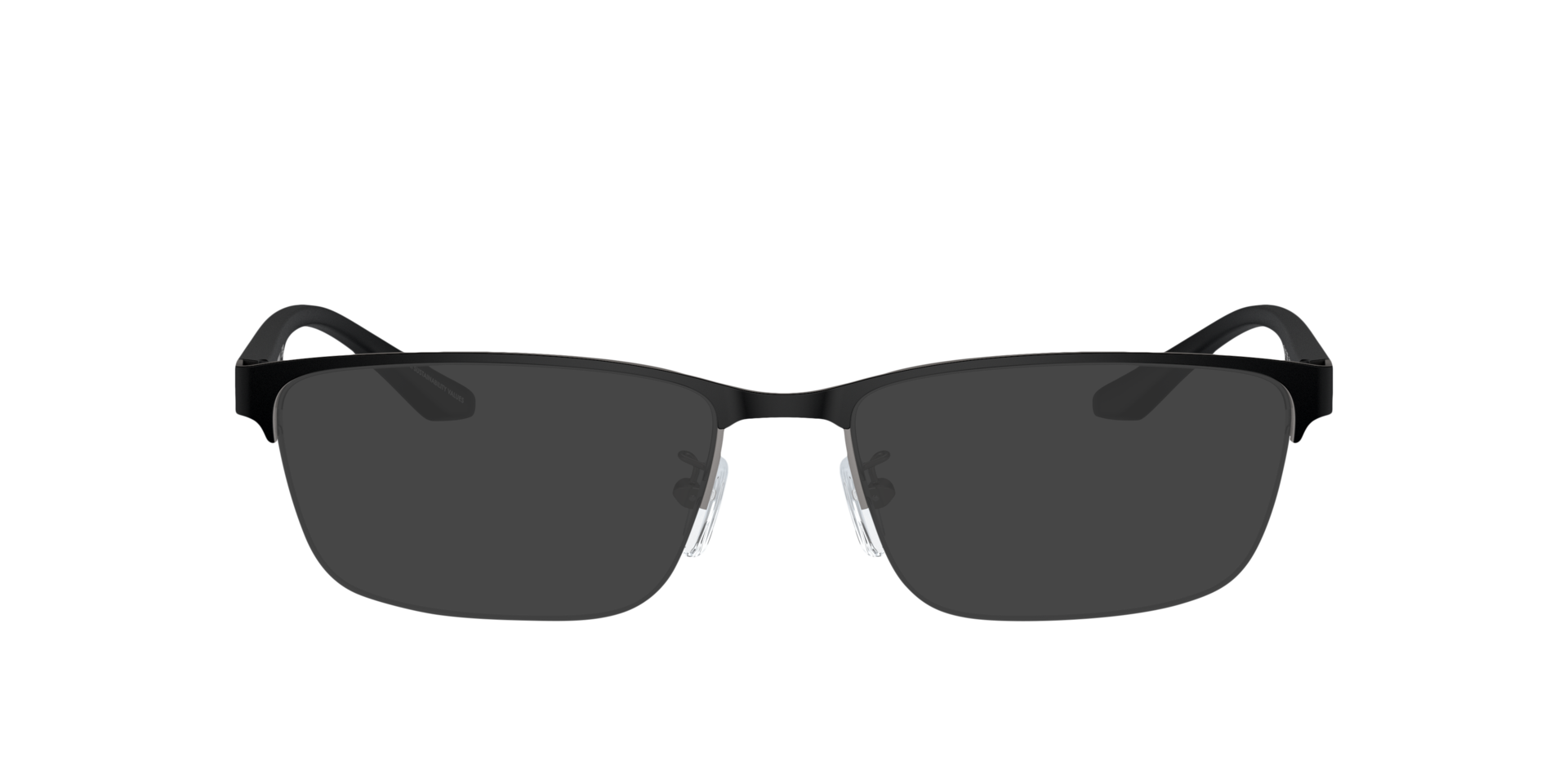 EA1147 Mat staalgrijs & zwart MetaalEyeglass Frames van B24, met getinte lenzen