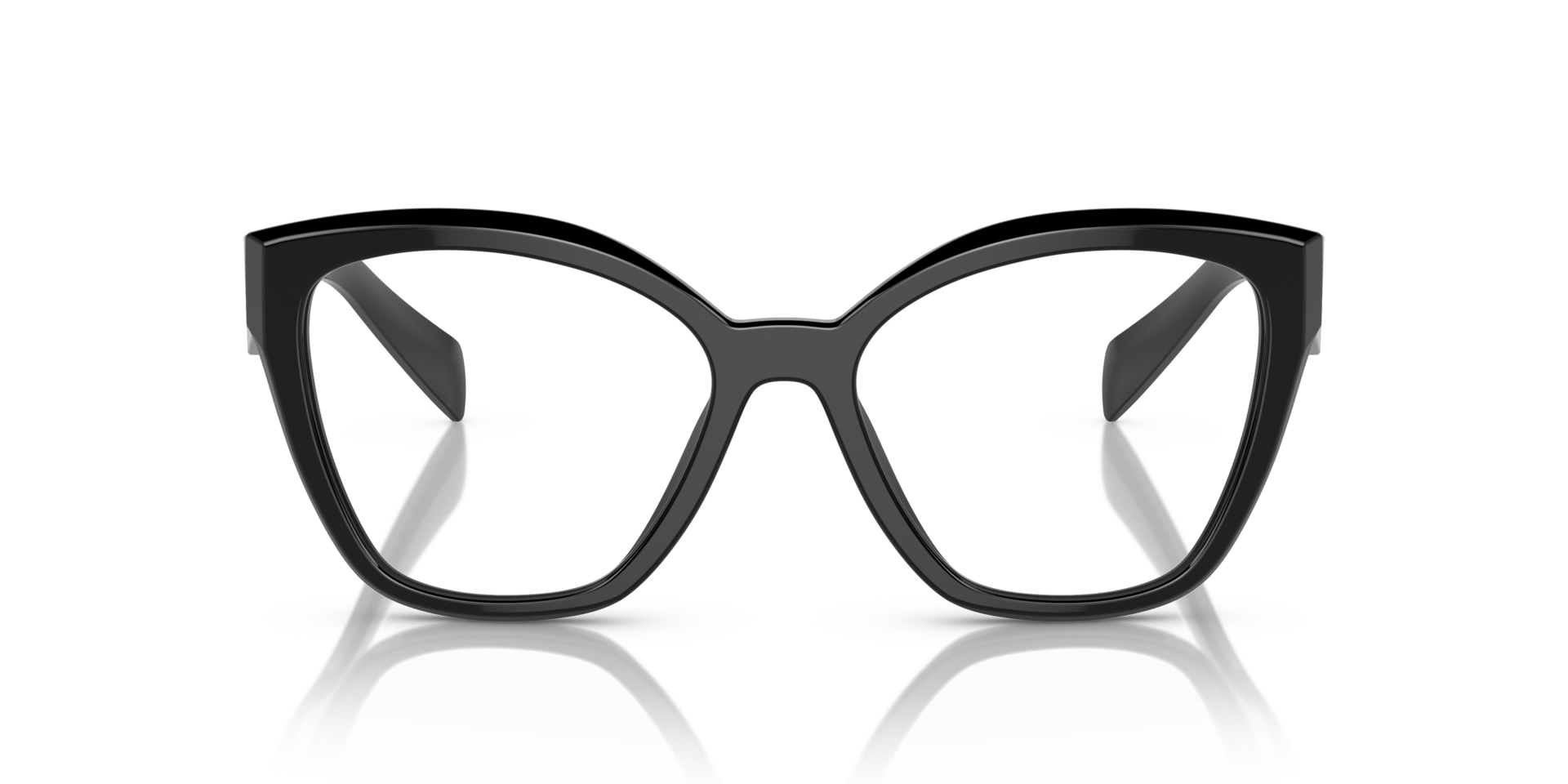 PR 20ZV Zwart AcetaatEyeglass Frames van B24, Vooraanzicht