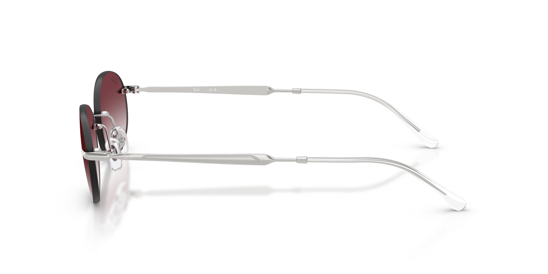 RB3767 Zilver MetaalSunglass Frames van B24, Zijaanzicht