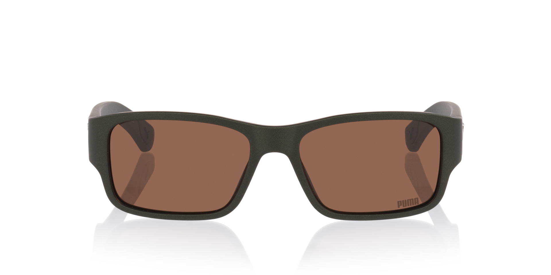 Pu0521S Groen KunststofSunglass Frames van B24, Vooraanzicht