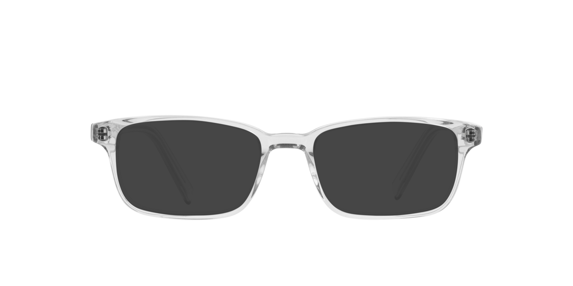 Teddy White Crystal AcetaatEyeglass Frames van B24, met getinte lenzen