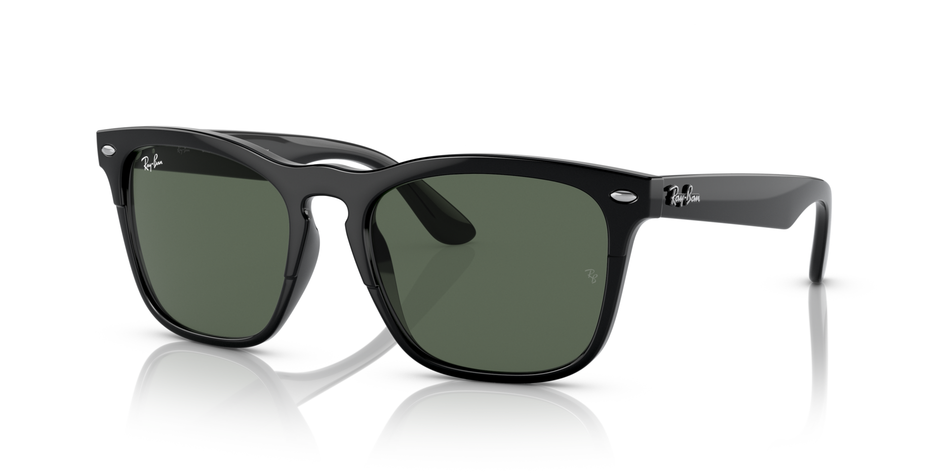RB4487 Zwart KunststofSunglass Frames van B24, Hoekweergave
