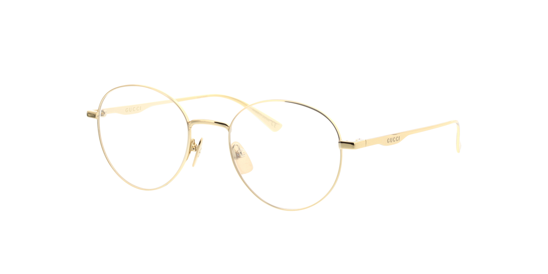 GG0337O Glänzendes Gold MetallEyeglass Frames von B24, Dreiviertelansicht