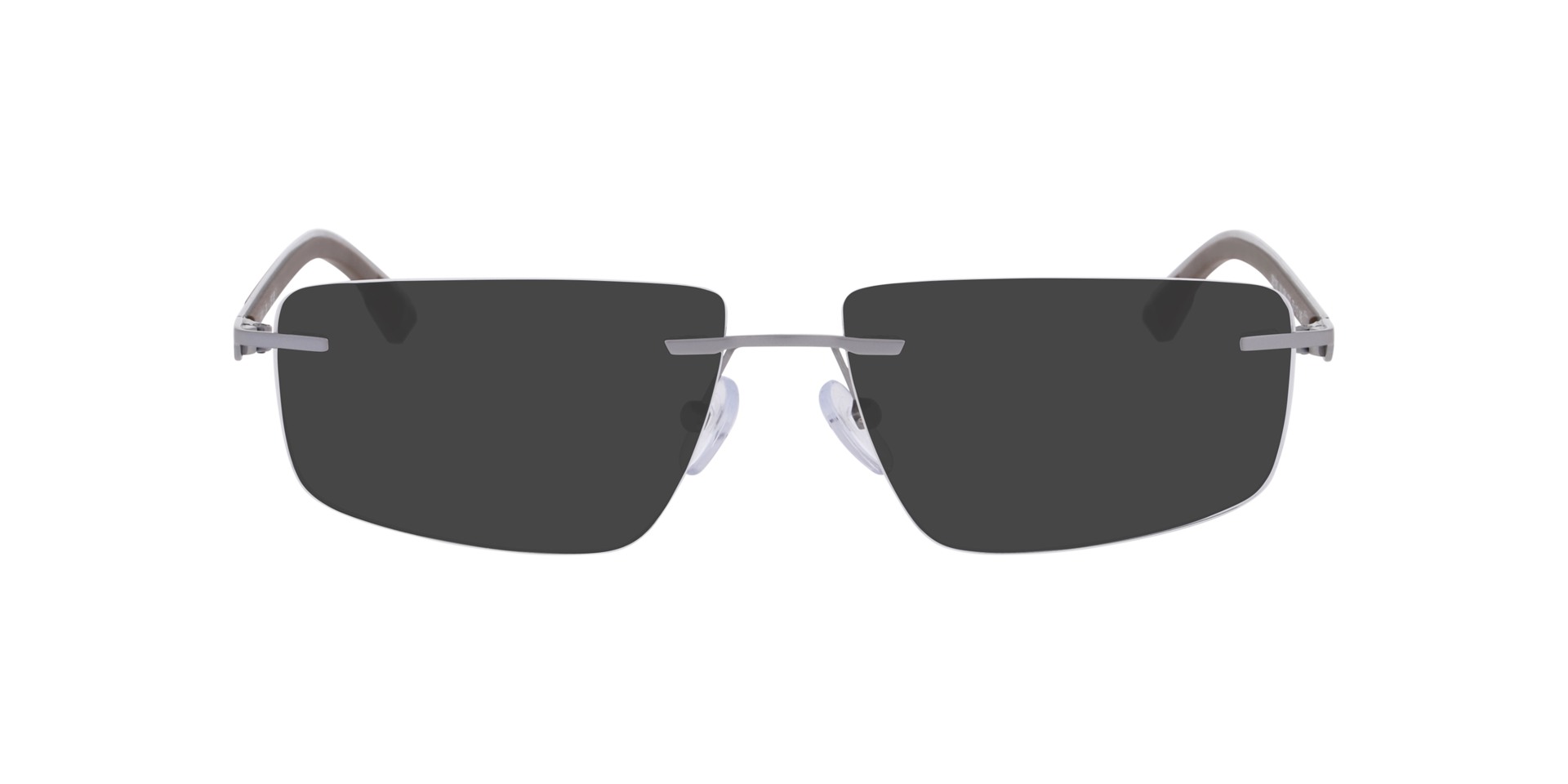 Willem Silber matt MetallEyeglass Frames von B24, mit getönten Gläsern