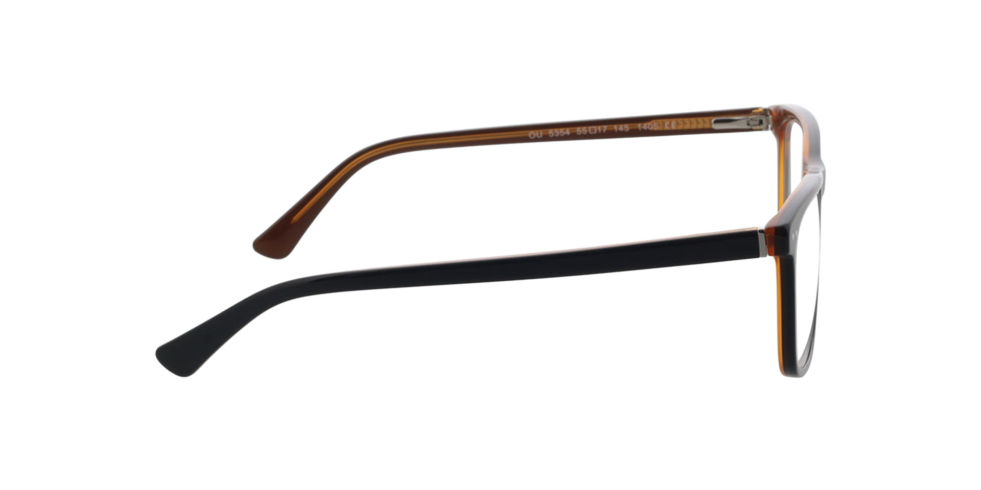 CHICAGO Trilayer Grey  &  Brown  &  Orange AcetatEyeglass Frames von B24, Seitenansicht