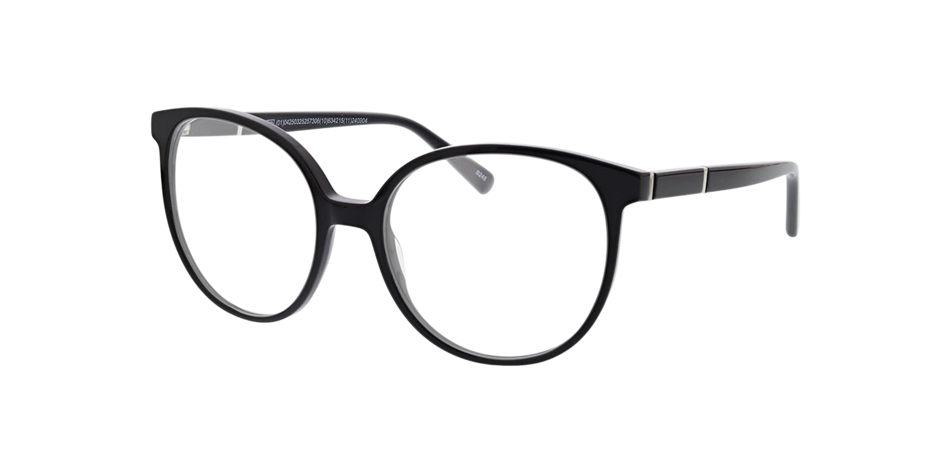 Caroline Zwart AcetaatEyeglass Frames van B24, Hoekweergave