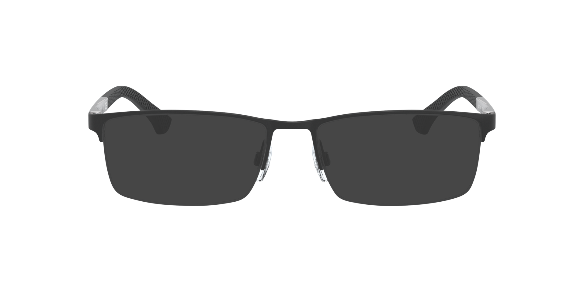 EA1041 Rubber Black MetallEyeglass Frames von B24, mit getönten Gläsern