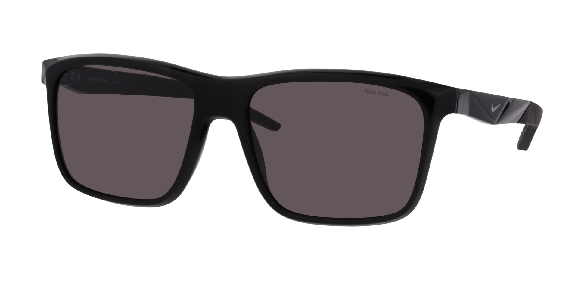 Nike Radeon Byte Io0103X Schwarzgrau KunststoffSunglass Frames von B24, Dreiviertelansicht