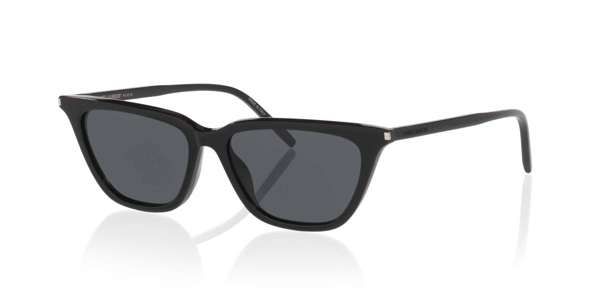 Sl 889 Sulpice Thin Schwarz AcetatSunglass Frames von B24, Dreiviertelansicht