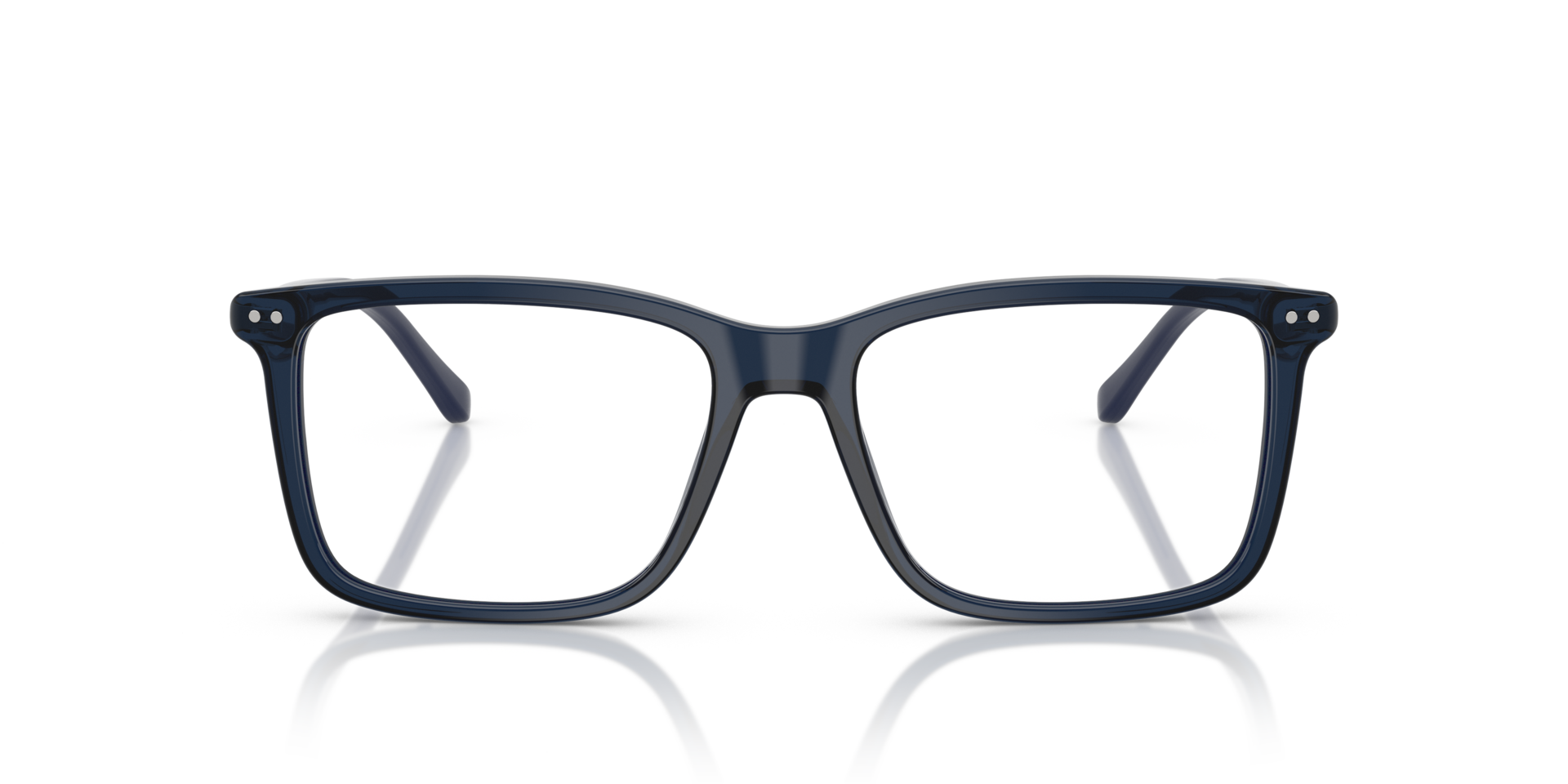 PH2287 Glanzend Transparant Blauw AcetaatEyeglass Frames van B24, Vooraanzicht