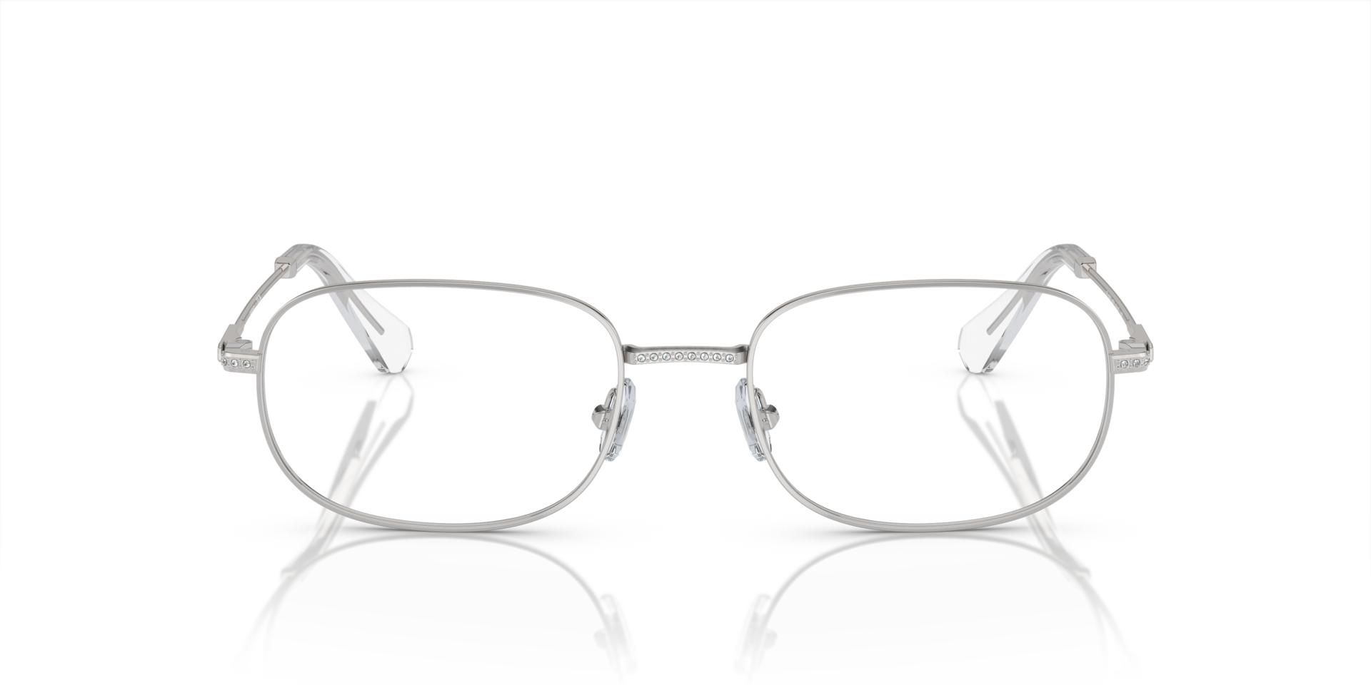 SK1005 Zilver MetaalEyeglass Frames van B24, Vooraanzicht