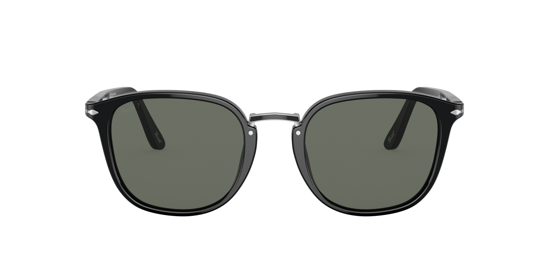 PO3186S Zwart AcetaatSunglass Frames van B24, met getinte lenzen