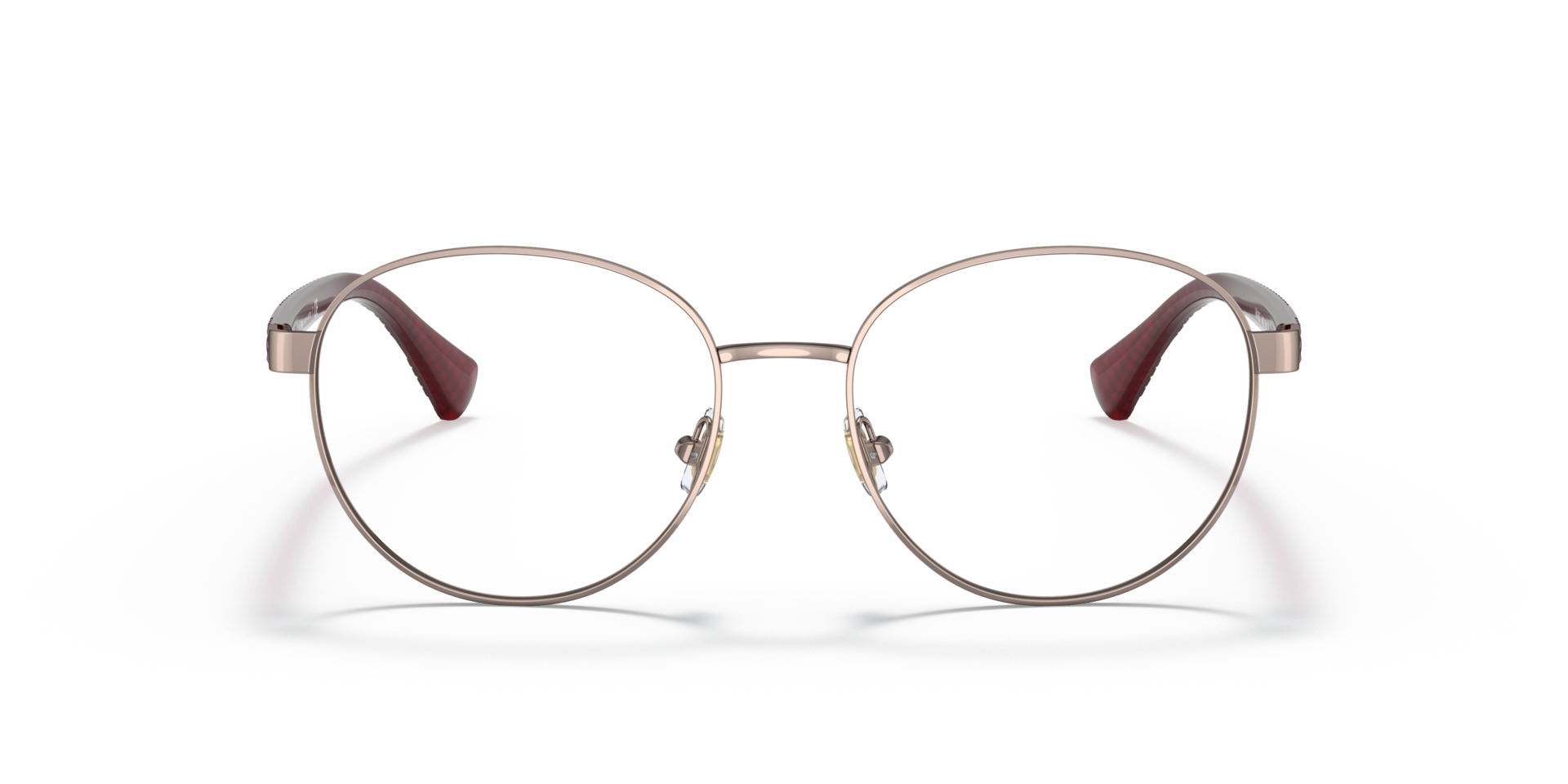 RA6050 Glanzend Roségoud MetaalEyeglass Frames van B24, Vooraanzicht
