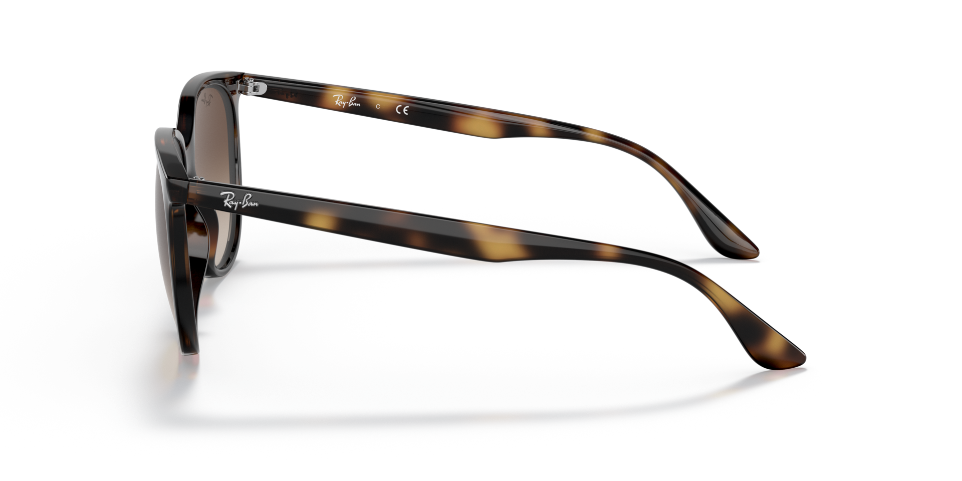 RB4378 Havana KunststofSunglass Frames van B24, Zijaanzicht