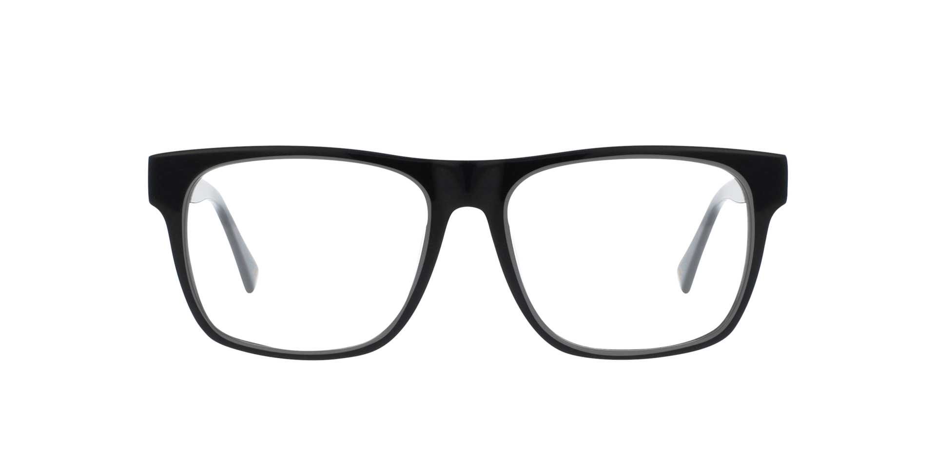 Toby Jet Black AcetatEyeglass Frames von B24, Vorderansicht